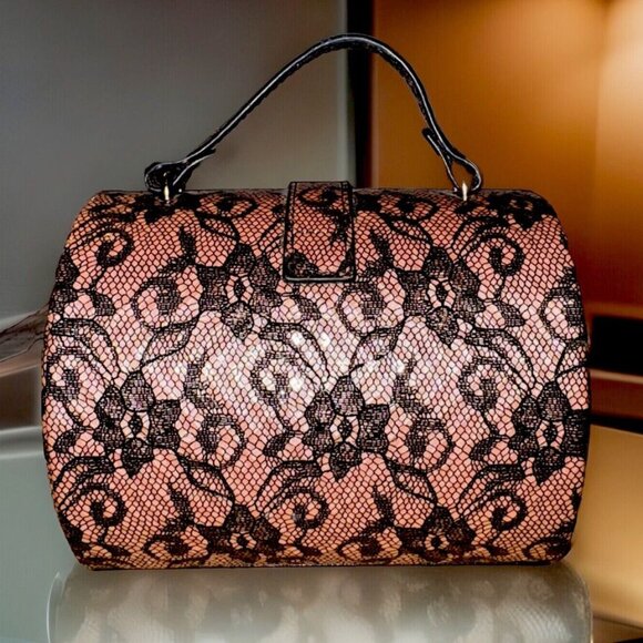 💍 Tuscan Designs Travel Jewelry Case | Pink & Black Lace | Elegant Gift for Her - Picture 8 of 8